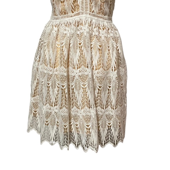 Lucca Couture Lace Crochet Bohemian Dress Cream - Picture 5 of 16